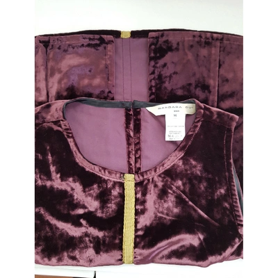 Pre-owned Barbara Bui Velvet Vest In Purple