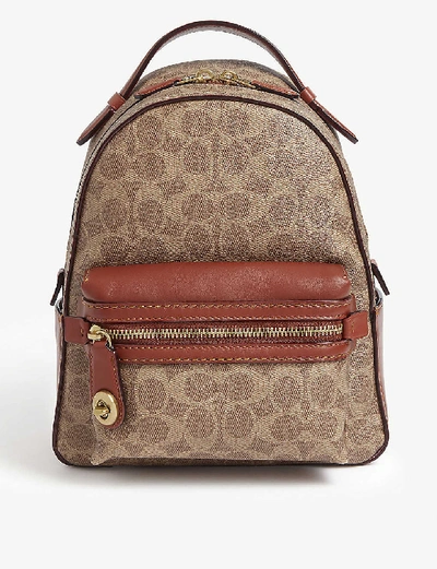 Shop Coach Campus Glovetanned Leather Backpack In B4/tan Rust