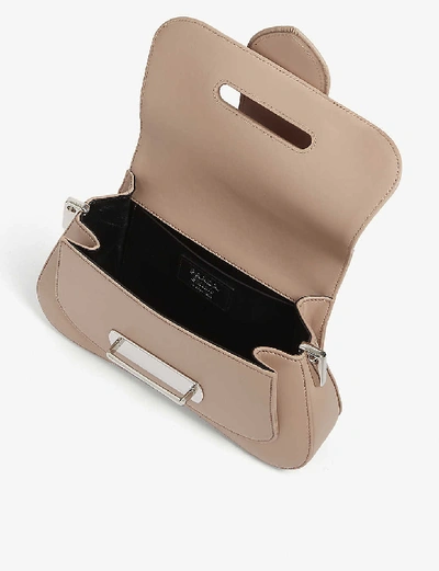 Shop Prada Sidonie 28 Leather Shoulder Bag In Cipria