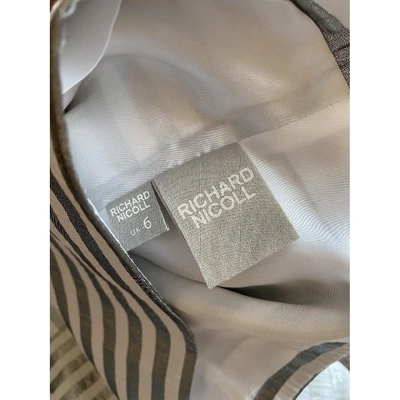 Pre-owned Richard Nicoll Mini Dress In Silver