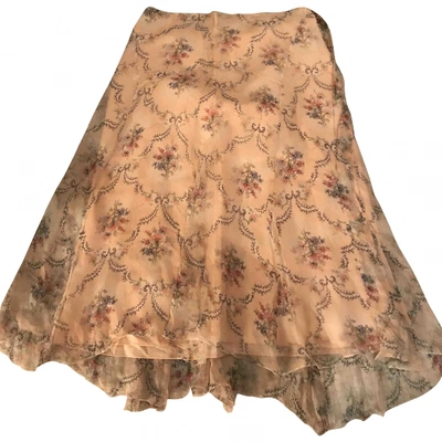 Pre-owned Paul & Joe Pink Silk Skirt