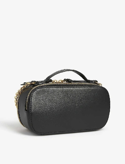 Shop Chloé C Mini Leather Shoulder Bag In Black