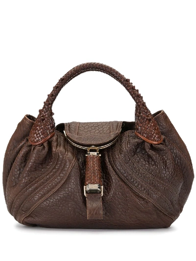 Pre-owned Fendi Spy Shoulder Bag In Brown