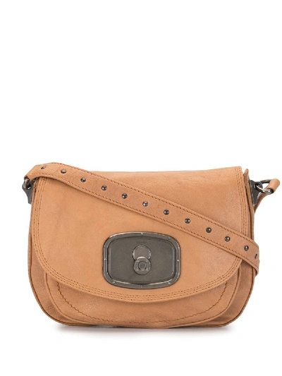 Pre-owned Celine Clasp Fastening Shoulder Bag In Brown