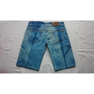 Pre-owned Just Cavalli Blue Denim - Jeans Shorts