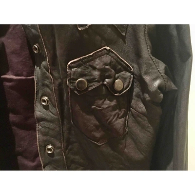 Pre-owned Allsaints Leather Jacket In Brown