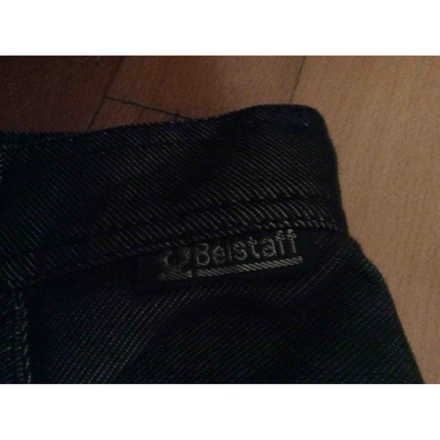 Pre-owned Belstaff Blue Denim - Jeans Skirt