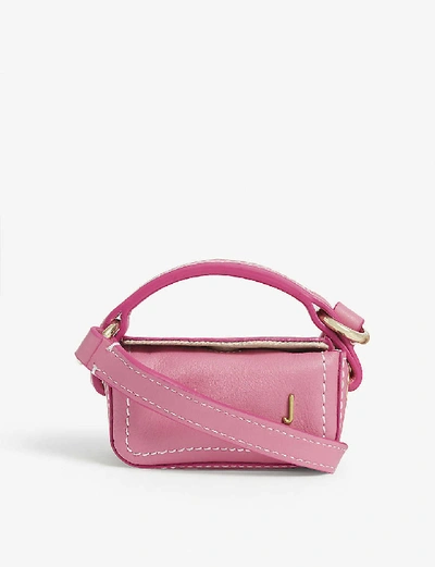 Shop Jacquemus Le Nani Leather Mini Bag In Pink