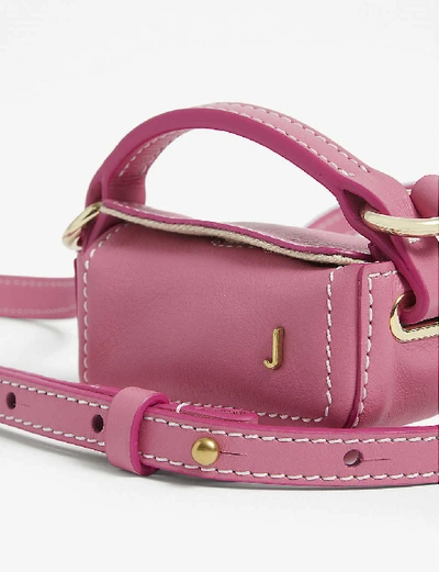 Shop Jacquemus Le Nani Leather Mini Bag In Pink