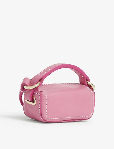 Shop Jacquemus Le Nani Leather Mini Bag In Pink