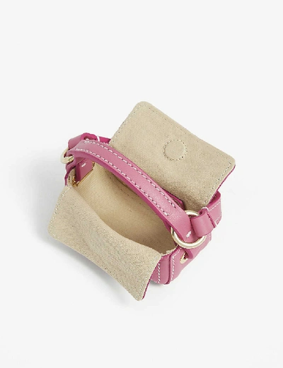 Shop Jacquemus Le Nani Leather Mini Bag In Pink