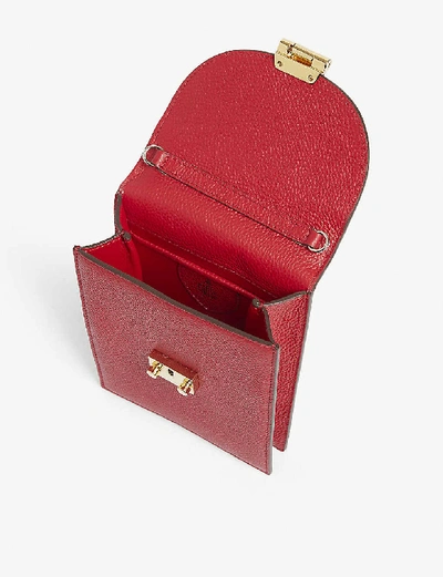 Shop Mark Cross Francis Leather Shoulder Bag In Mc Red