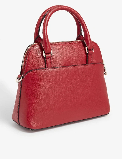 Shop Dkny Whitney Dome Satchel In Bright Red
