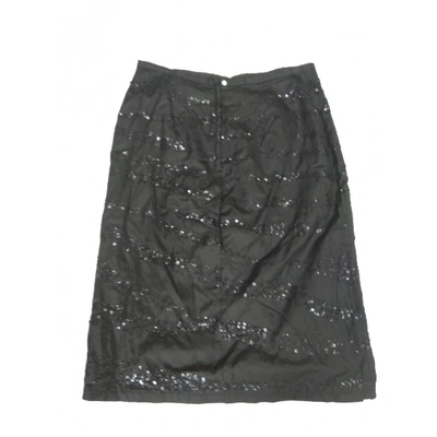Pre-owned French Connection Silk Mini Skirt In Black