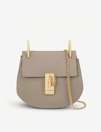 Shop Gucci Drew Mini Leather Shoulder Bag