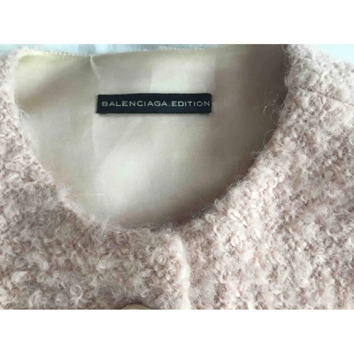 Pre-owned Balenciaga Wool Short Vest In Pink