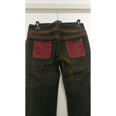 Pre-owned Dior Blue Cotton Jeans