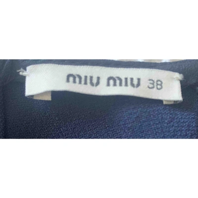 MIU MIU Pre-owned Mid-length Dress In Blue