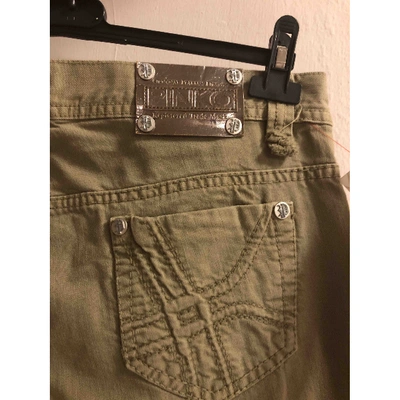 Pre-owned Pinko Chino Pants In Green