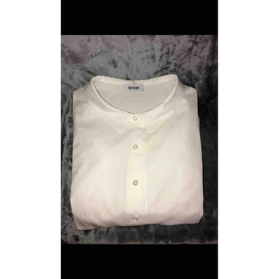 Pre-owned Moschino White Cotton  Top