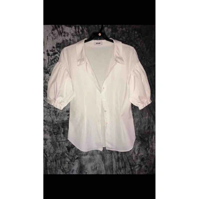 Pre-owned Moschino White Cotton  Top