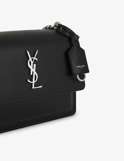 Shop Saint Laurent Women's Black Sunset Medium Leather Cross-body Bag