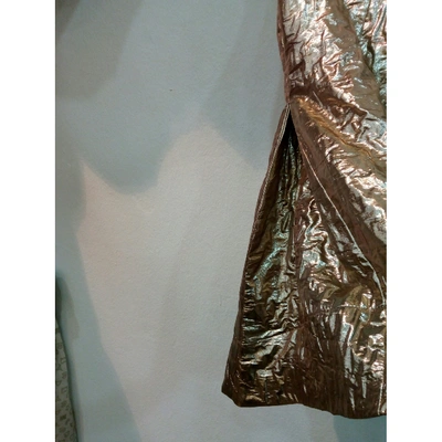 Pre-owned Altea Silk Blouse In Gold