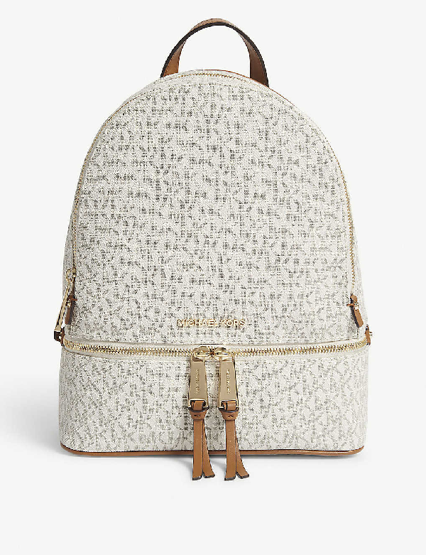 michael kors rhea vanilla backpack