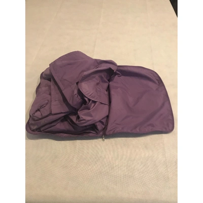 Pre-owned Allegri Trench Coat In Purple