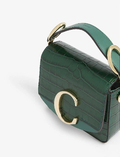 Shop Chloé Toaster Mini Leather Cross-body Bag In Woodsy Green