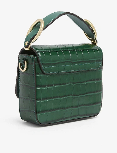 Shop Chloé Toaster Mini Leather Cross-body Bag In Woodsy Green