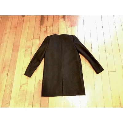 Pre-owned American Retro Wool Coat In Black