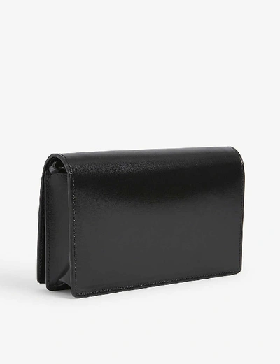 Off-White c/o Virgil Abloh Jitney 0.5 Twist Leather Crossbody Bag in Black