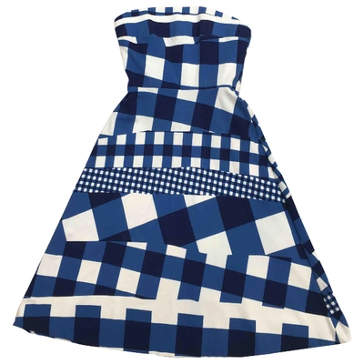 Pre-owned Etre Cecile Blue Cotton - Elasthane Dress