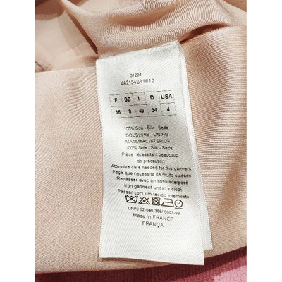 Pre-owned Dior Silk Blouse In Pink