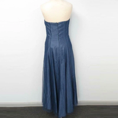 Pre-owned Vera Wang Lace Maxi Dress In Blue