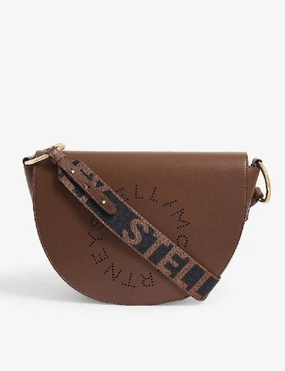 Shop Stella Mccartney Half Moon Large Vegan-leather Shoulder Bag