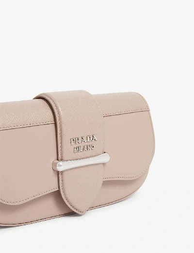 Shop Prada Sidone Leather Cross-body Bag