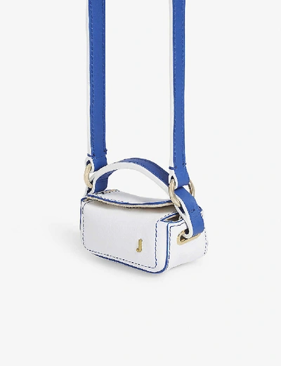 Shop Jacquemus Le Nani Mini Leather Cross-body Bag In White