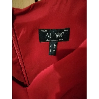 Pre-owned Armani Jeans Mid-length Dress In Red
