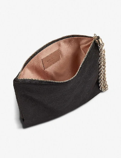 Jimmy Choo Callie Leather Shoulder Bag In Black