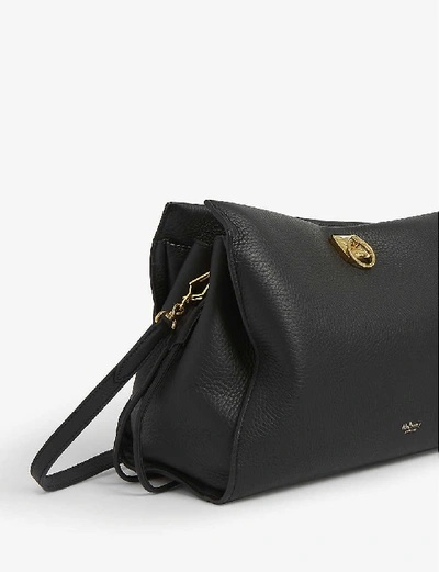 Shop Mulberry Black Iris Leather Shoulder Bag