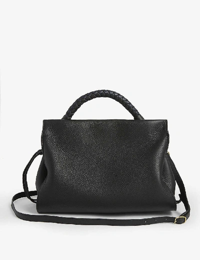 Shop Mulberry Black Iris Leather Shoulder Bag