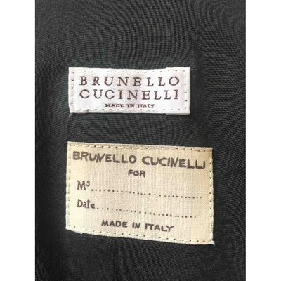 Pre-owned Brunello Cucinelli Cashmere Coat In Anthracite
