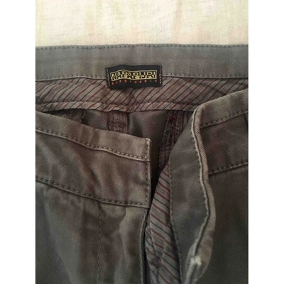 Pre-owned Napapijri Grey Cotton Jeans