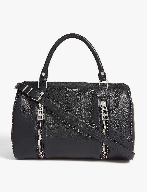 Zadig & Voltaire Xs Sunny Crossbody Bag In Black Leather In Noir | ModeSens