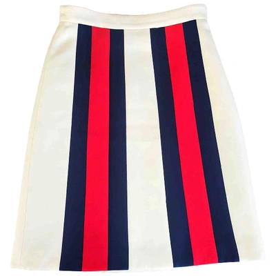 Pre-owned Gucci Ecru Wool Skirt