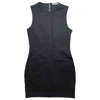 Pre-owned Alexander Wang T Mini Dress In Black