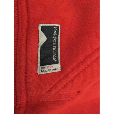 Pre-owned Peak Performance Red Cotton Knitwear