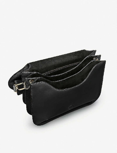 Shop Smythson Concertina Leather Tote Bag